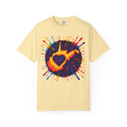 Garment-Dyed T-Shirt | "For The Love of WV Art"-Banana-S-Nicodemus Studios