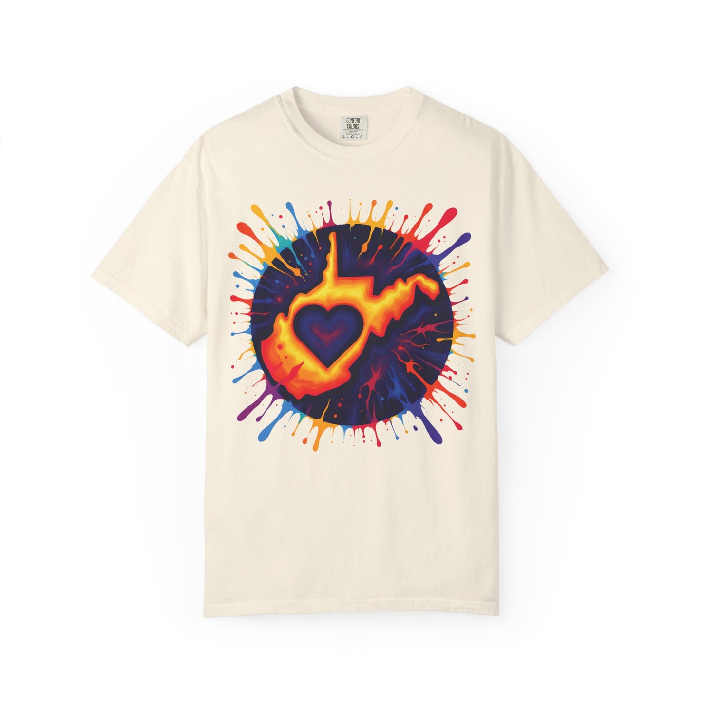 Garment-Dyed T-Shirt | "For The Love of WV Art"-Ivory-S-Nicodemus Studios