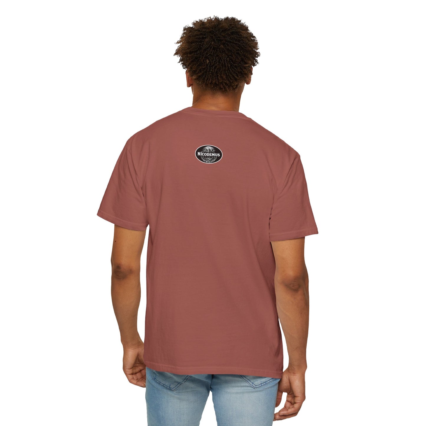 Garment-Dyed T-Shirt | "Lotus Deer" by Nicodemus Studios-Nicodemus Studios