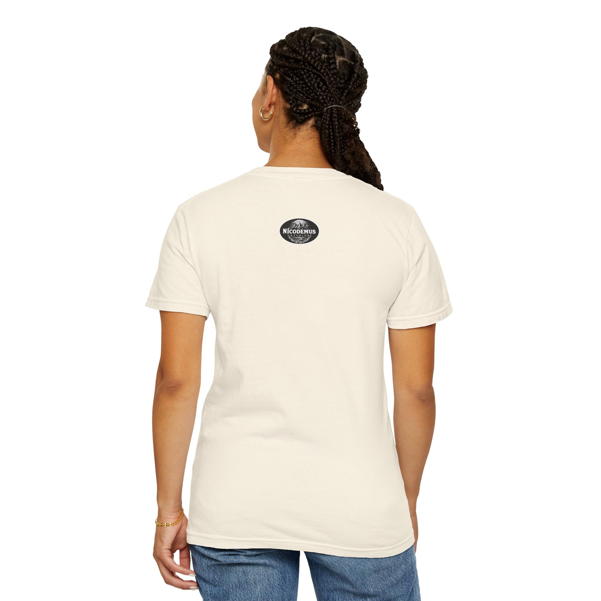 Garment-Dyed T-Shirt | "Lotus Deer" by Nicodemus Studios-Nicodemus Studios