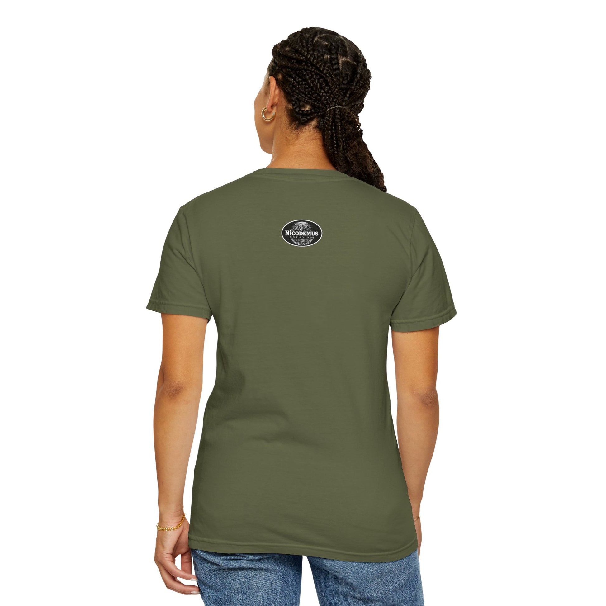 Garment-Dyed T-Shirt | "Lotus Deer" by Nicodemus Studios-Nicodemus Studios