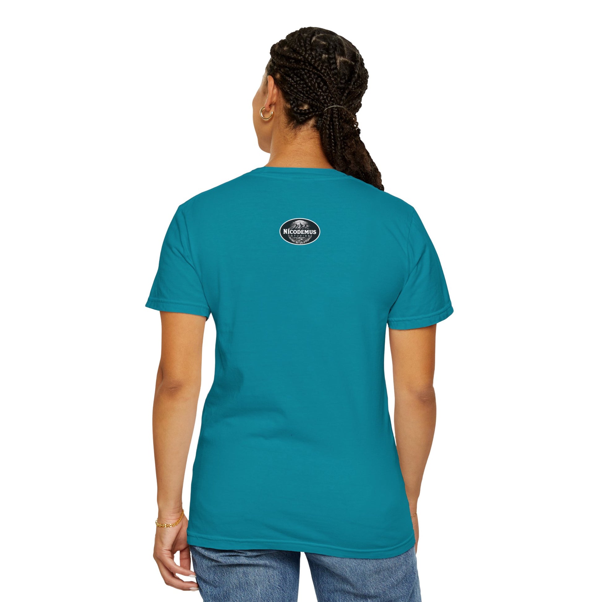 Garment-Dyed T-Shirt | "Lotus Deer" by Nicodemus Studios-Nicodemus Studios