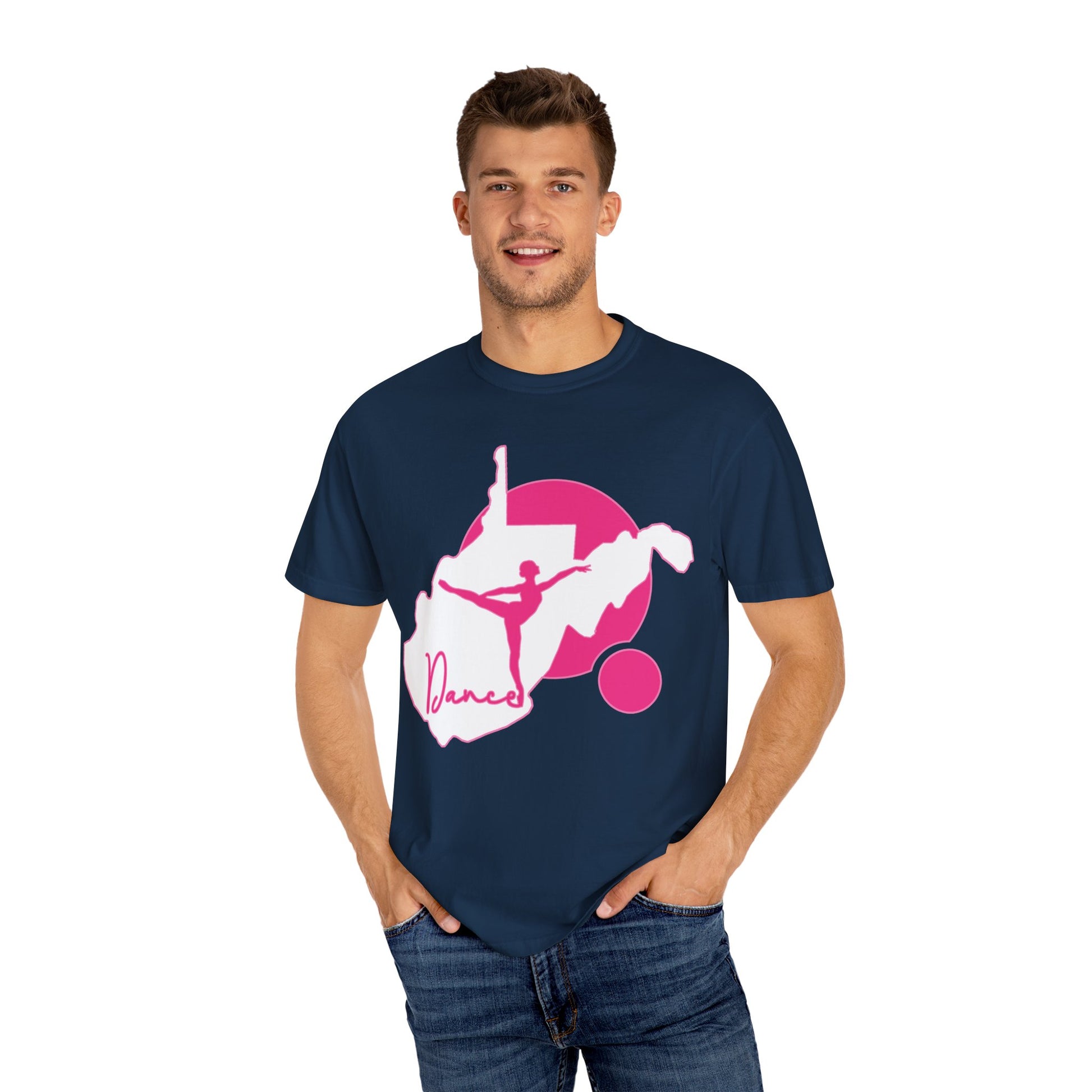 Garment-Dyed T-Shirt | Script Dance WV 01-Nicodemus Studios