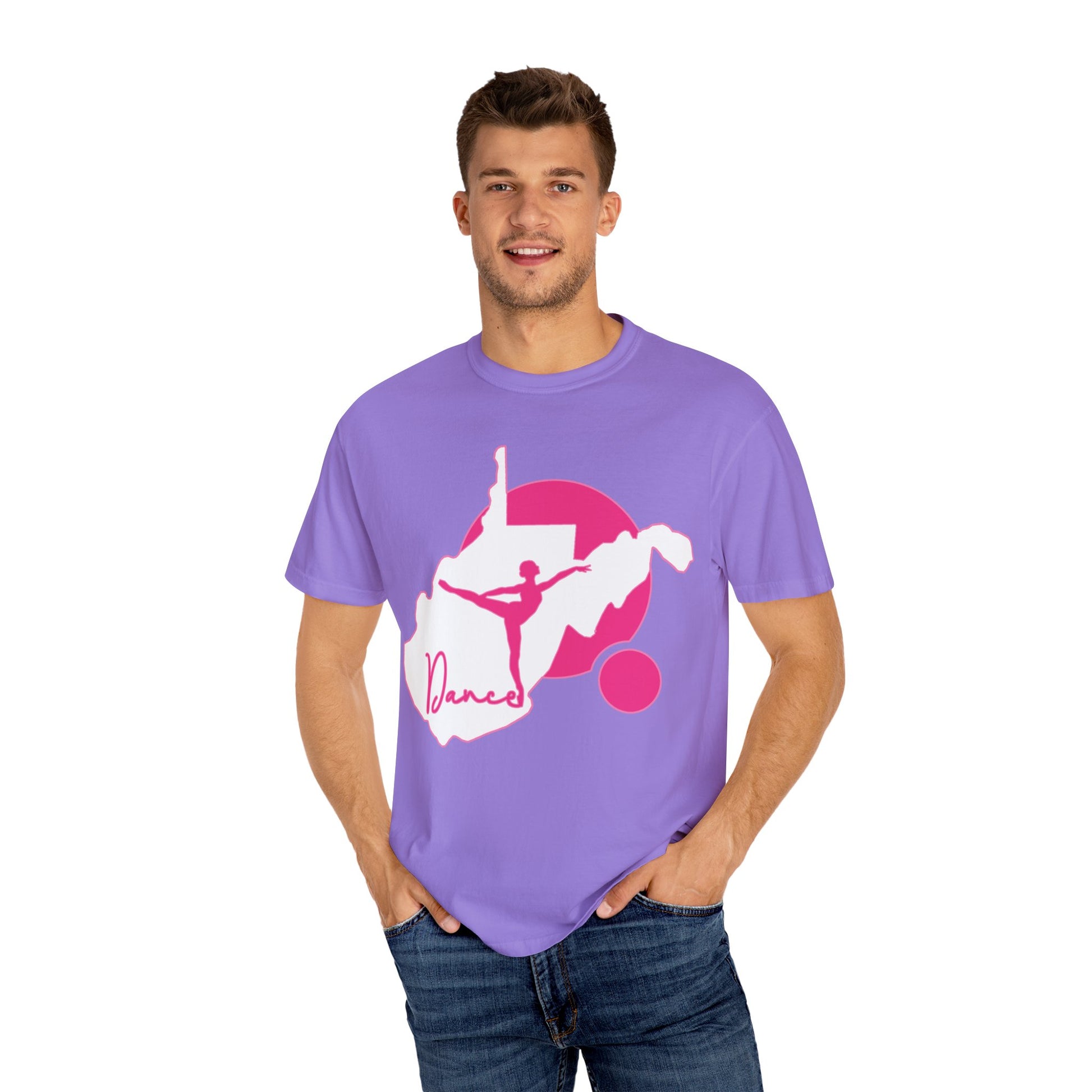 Garment-Dyed T-Shirt | Script Dance WV 01-Nicodemus Studios