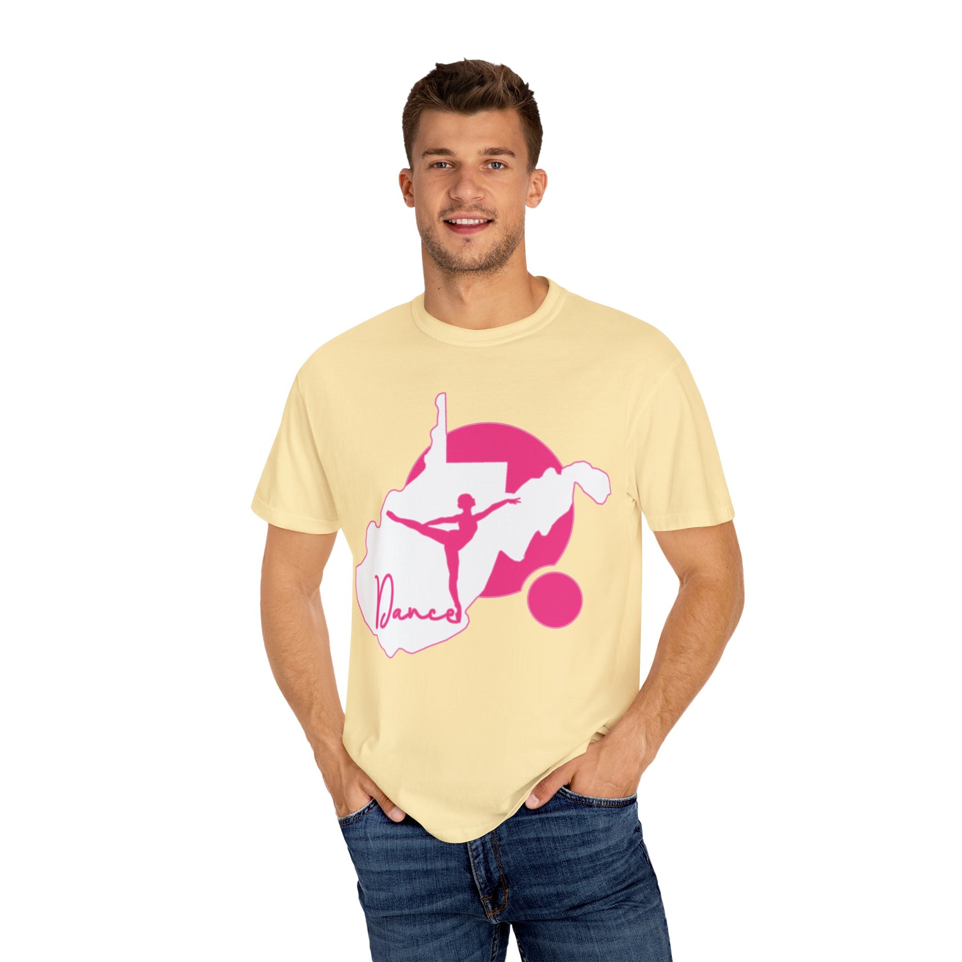 Garment-Dyed T-Shirt | Script Dance WV 01-Nicodemus Studios