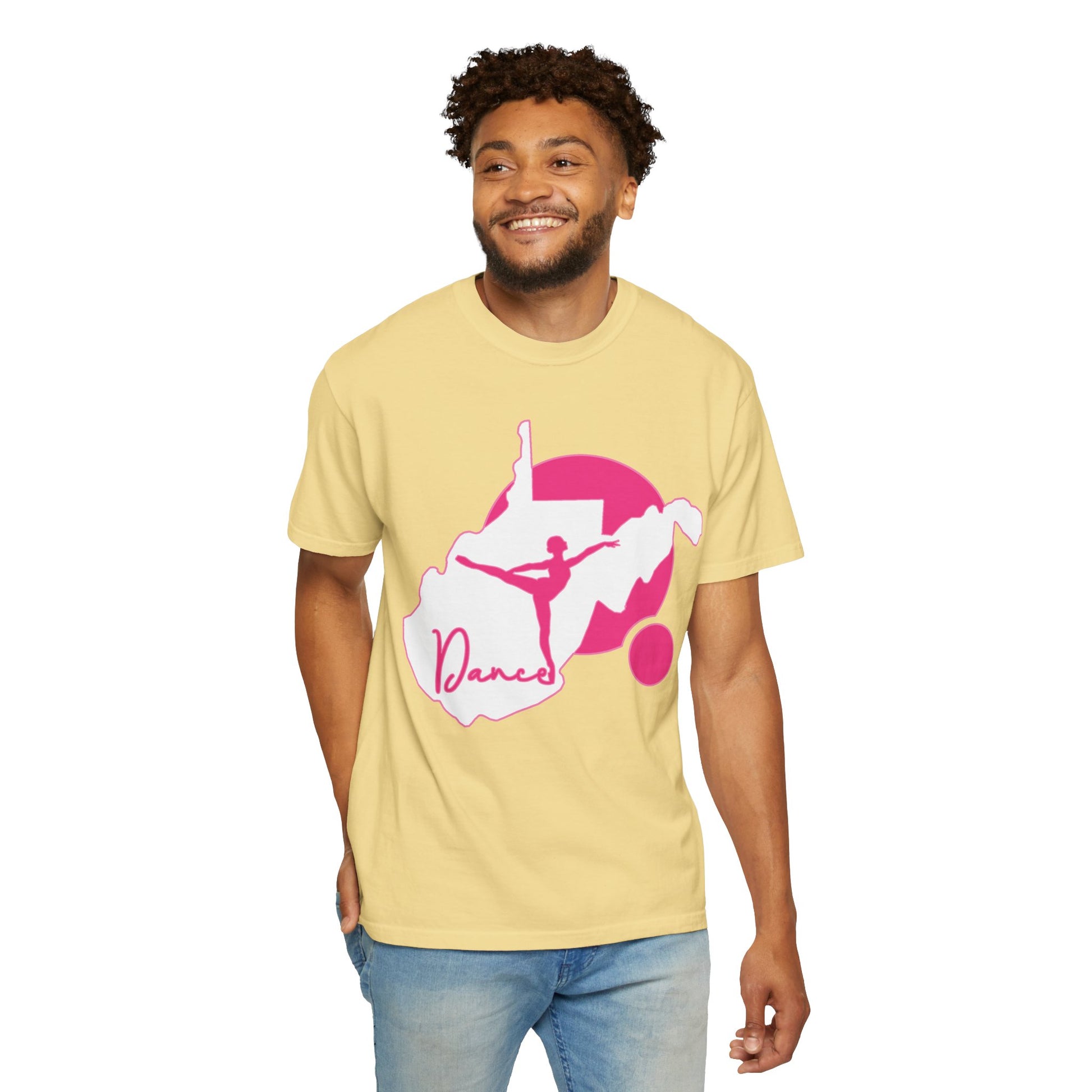 Garment-Dyed T-Shirt | Script Dance WV 01-Nicodemus Studios