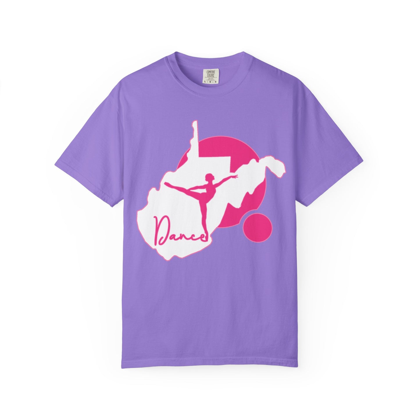 Garment-Dyed T-Shirt | Script Dance WV 01-Violet-S-Nicodemus Studios