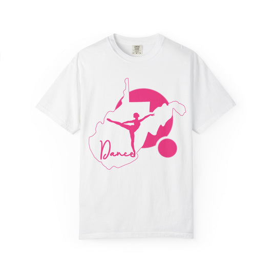 Garment-Dyed T-Shirt | Script Dance WV 01-White-S-Nicodemus Studios