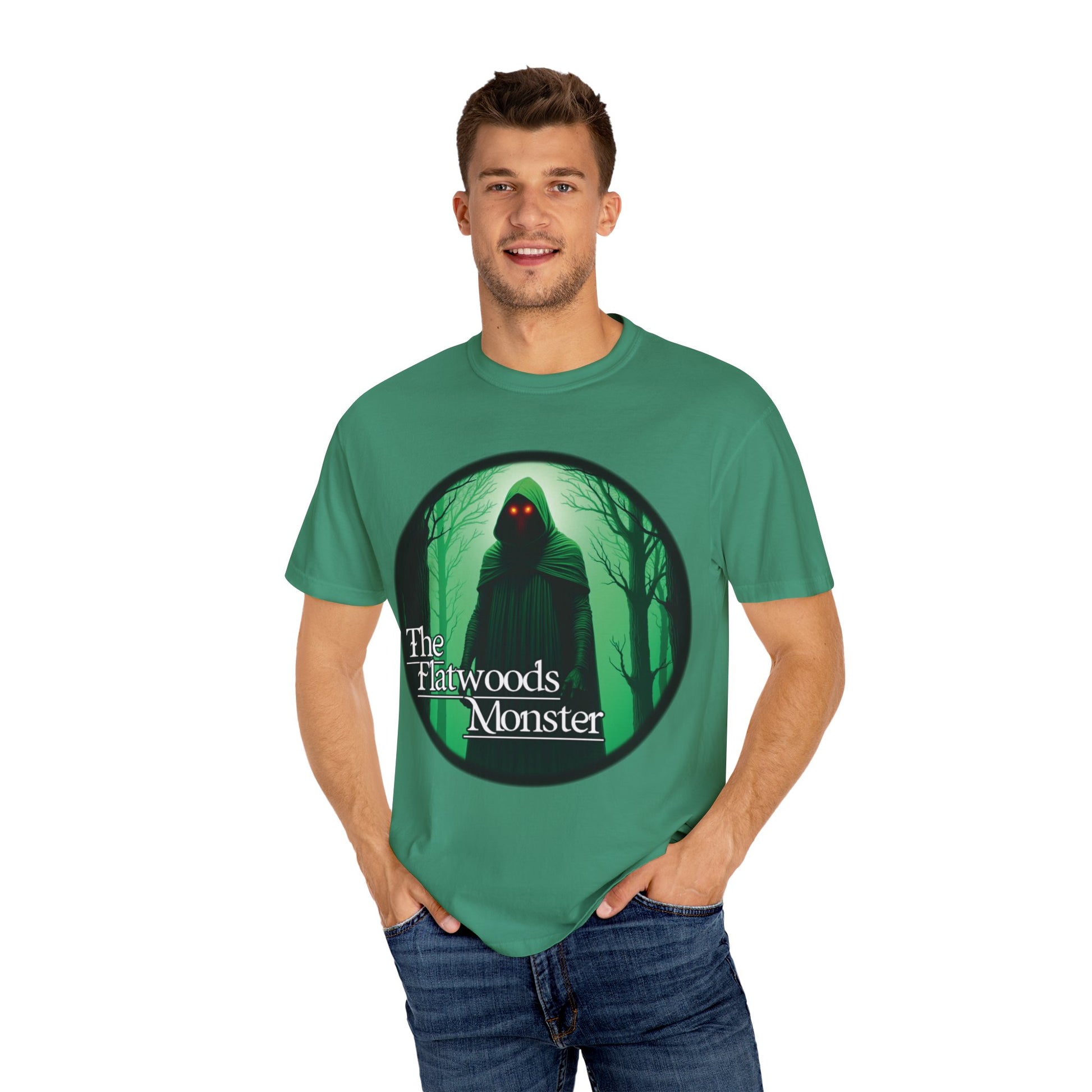 Garment-Dyed T-Shirt | The Flatwoods Monster-Nicodemus Studios