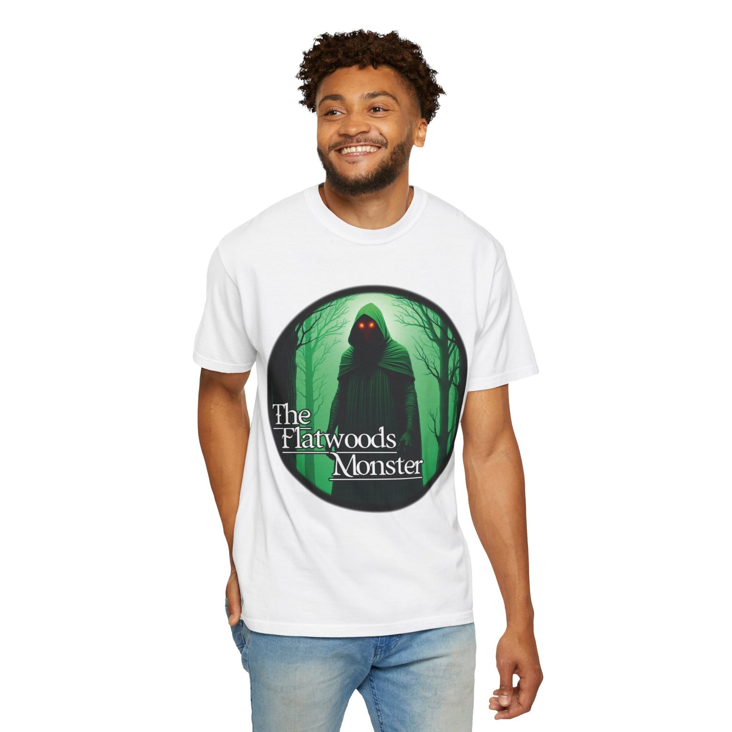 Garment-Dyed T-Shirt | The Flatwoods Monster-Nicodemus Studios