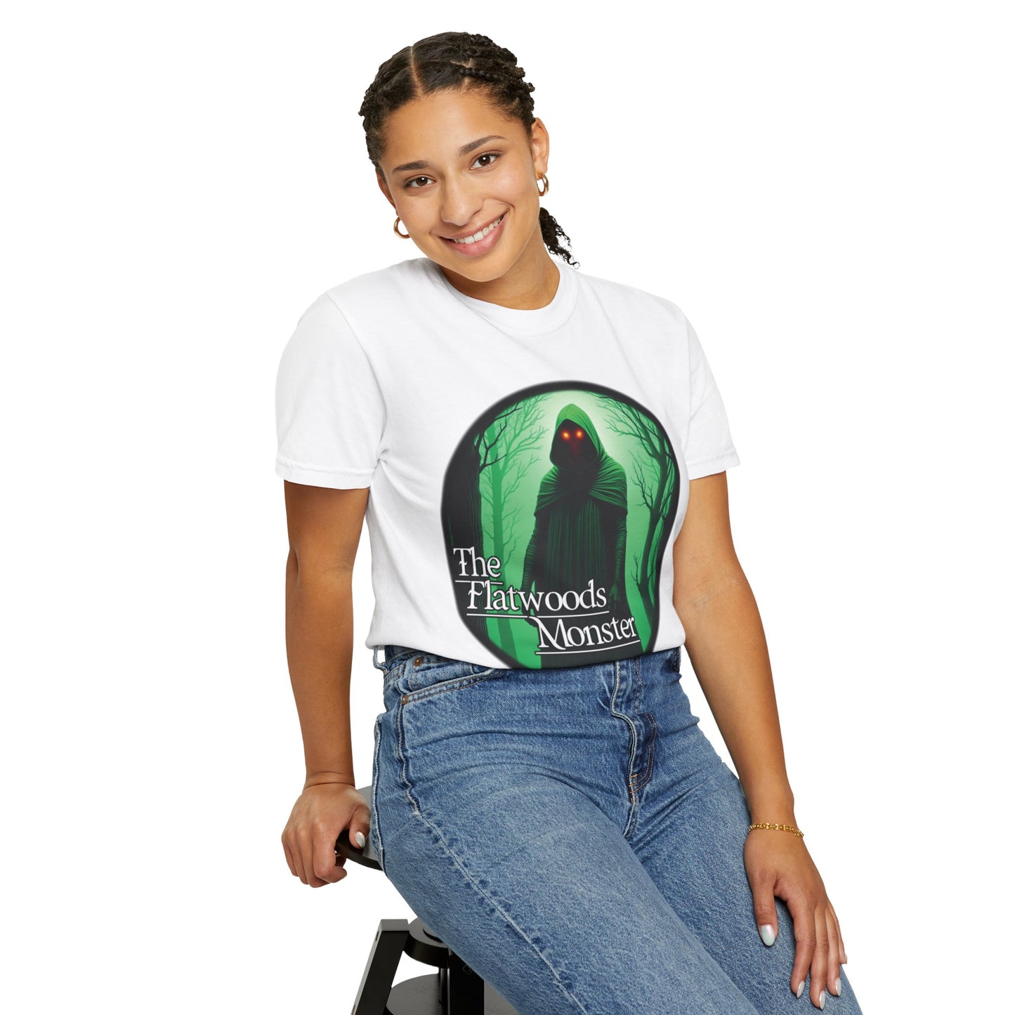 Garment-Dyed T-Shirt | The Flatwoods Monster-Nicodemus Studios