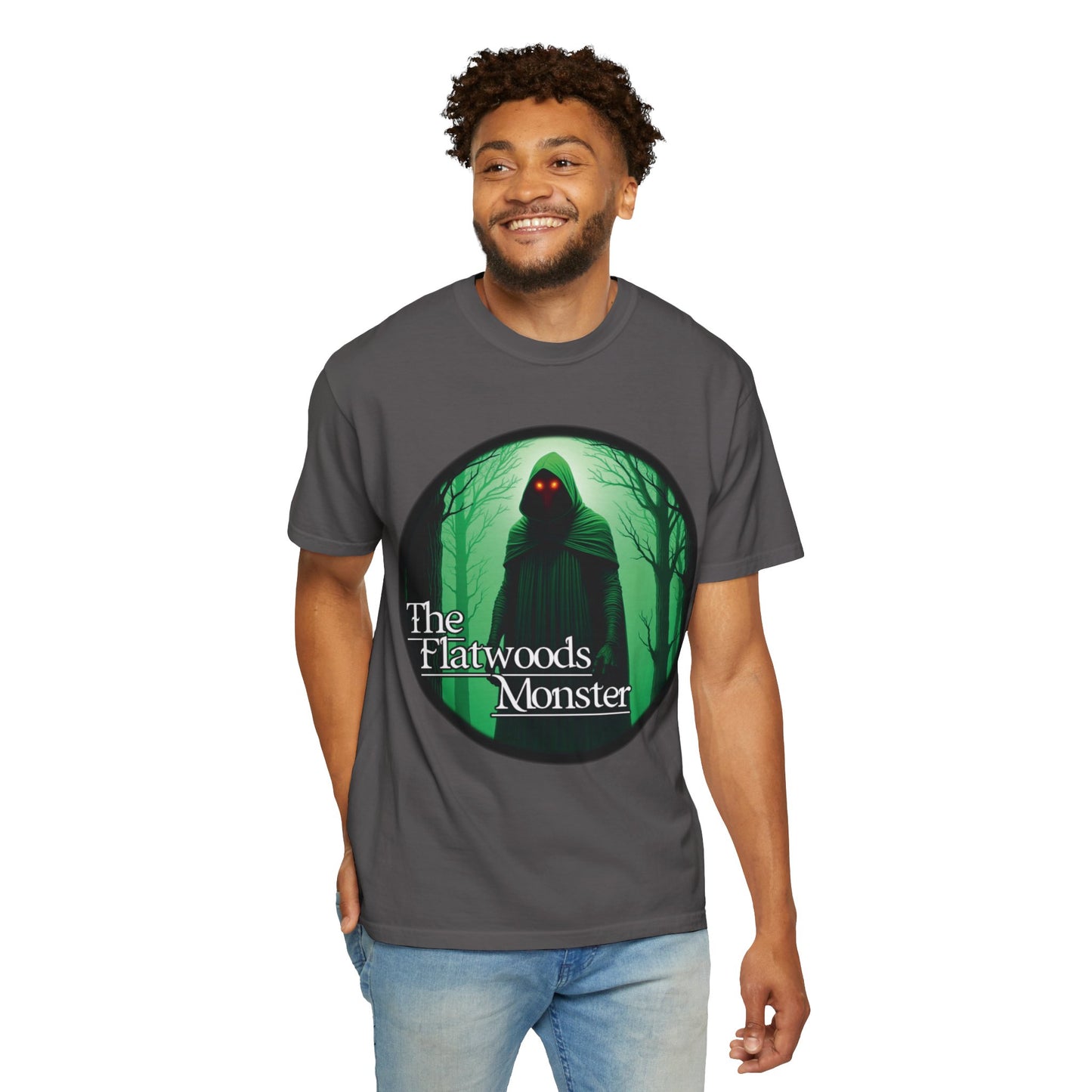 Garment-Dyed T-Shirt | The Flatwoods Monster-Nicodemus Studios