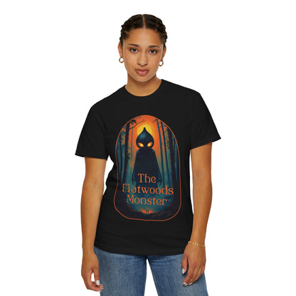 Garment-Dyed T-Shirt | Vintage The Flatwoods Monster-Black-S-Nicodemus Studios