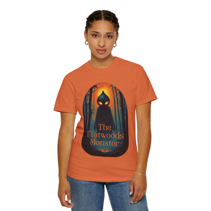 Garment-Dyed T-Shirt | Vintage The Flatwoods Monster-Burnt Orange-S-Nicodemus Studios