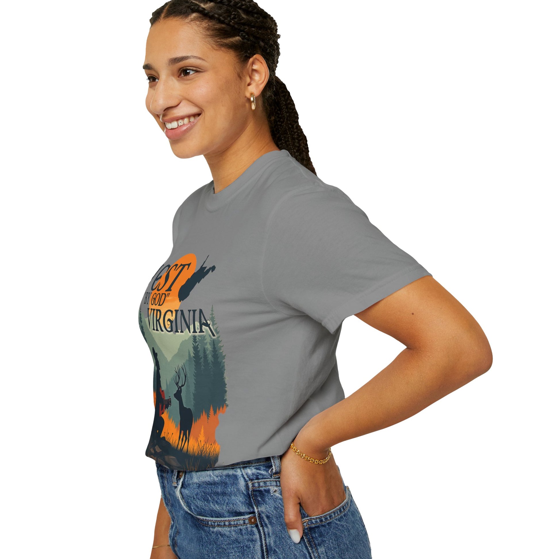 Garment-Dyed T-Shirt | West "By God" Virginia by Nicodemus Studios-Nicodemus Studios