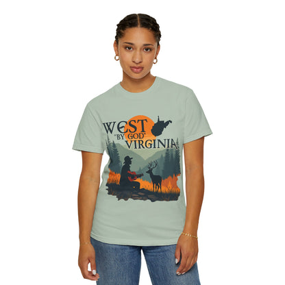 Garment-Dyed T-Shirt | West "By God" Virginia by Nicodemus Studios-Nicodemus Studios