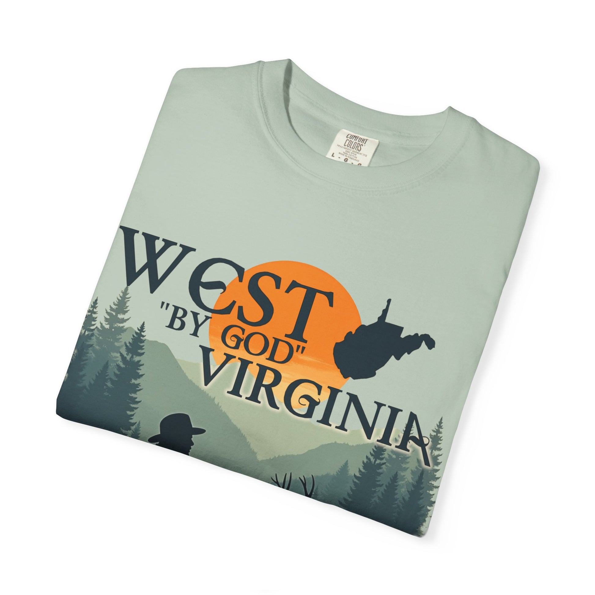 Garment-Dyed T-Shirt | West "By God" Virginia by Nicodemus Studios-Nicodemus Studios
