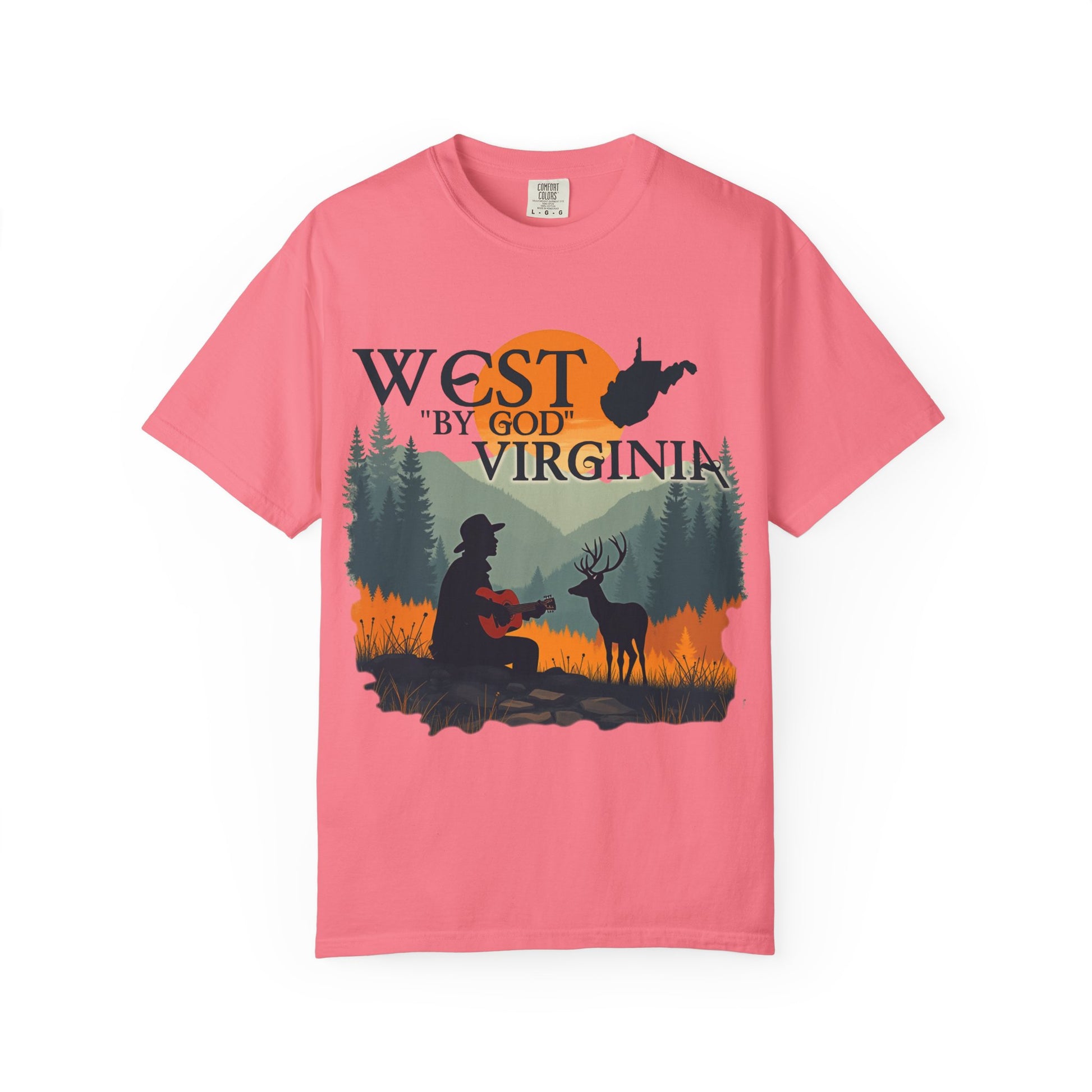 Garment-Dyed T-Shirt | West "By God" Virginia by Nicodemus Studios-Nicodemus Studios