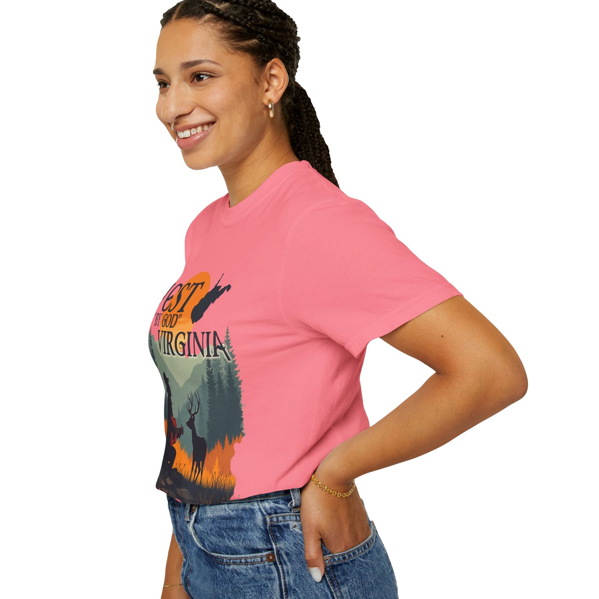 Garment-Dyed T-Shirt | West "By God" Virginia by Nicodemus Studios-Nicodemus Studios