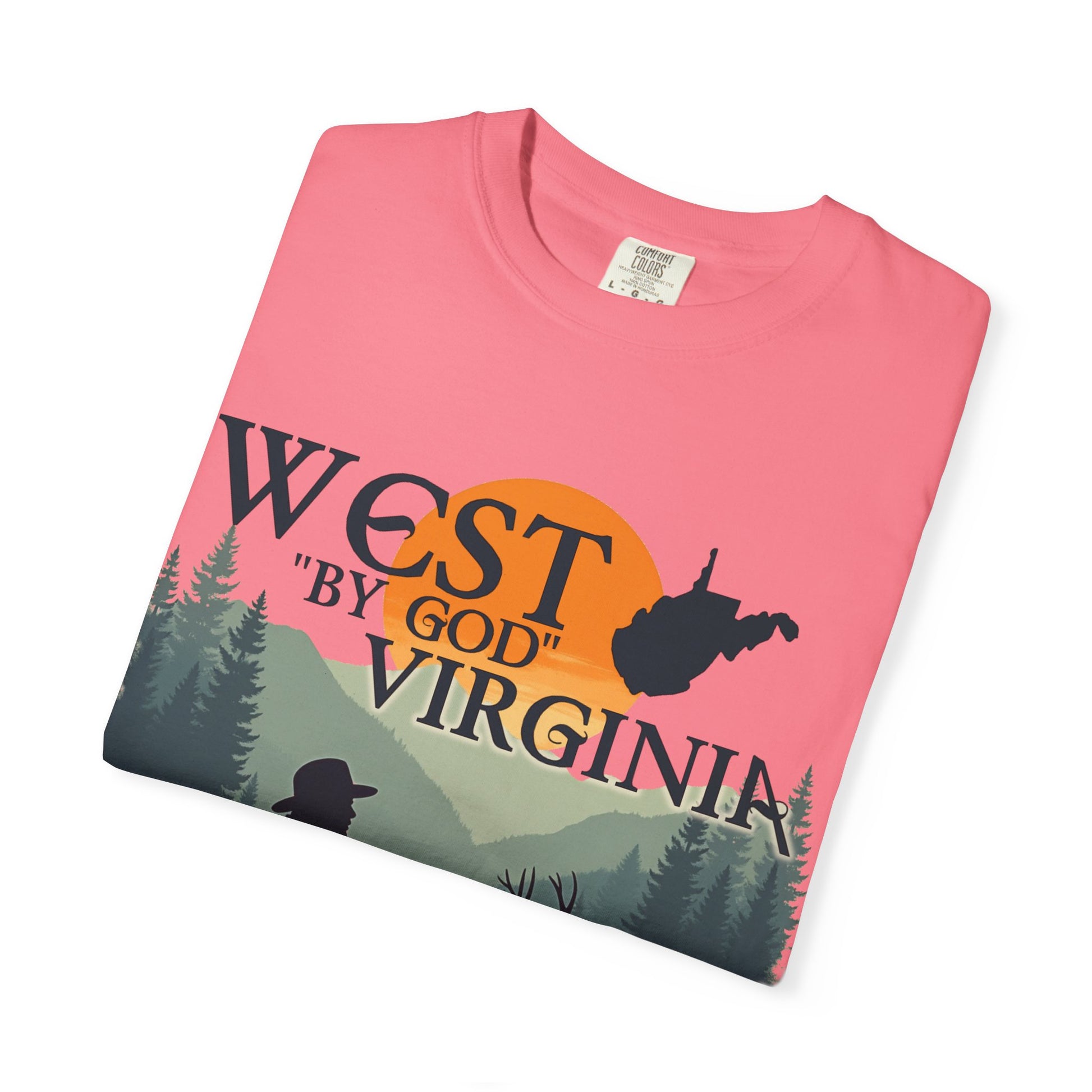 Garment-Dyed T-Shirt | West "By God" Virginia by Nicodemus Studios-Nicodemus Studios