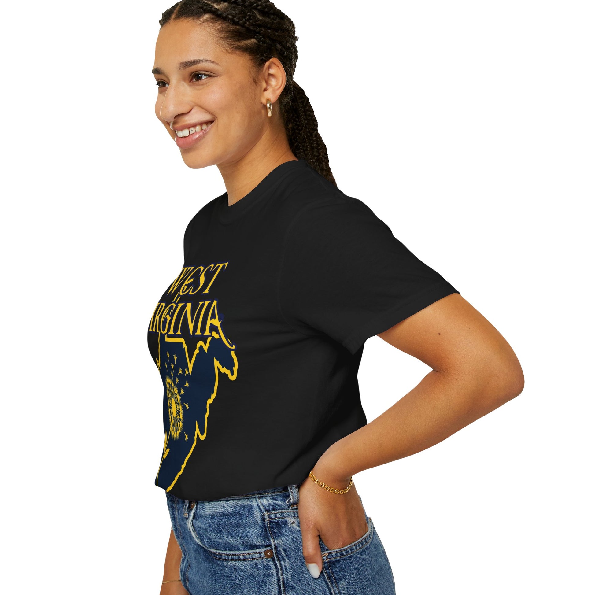 Garment-Dyed T-Shirt | West Virginia Dandelion Design-Nicodemus Studios