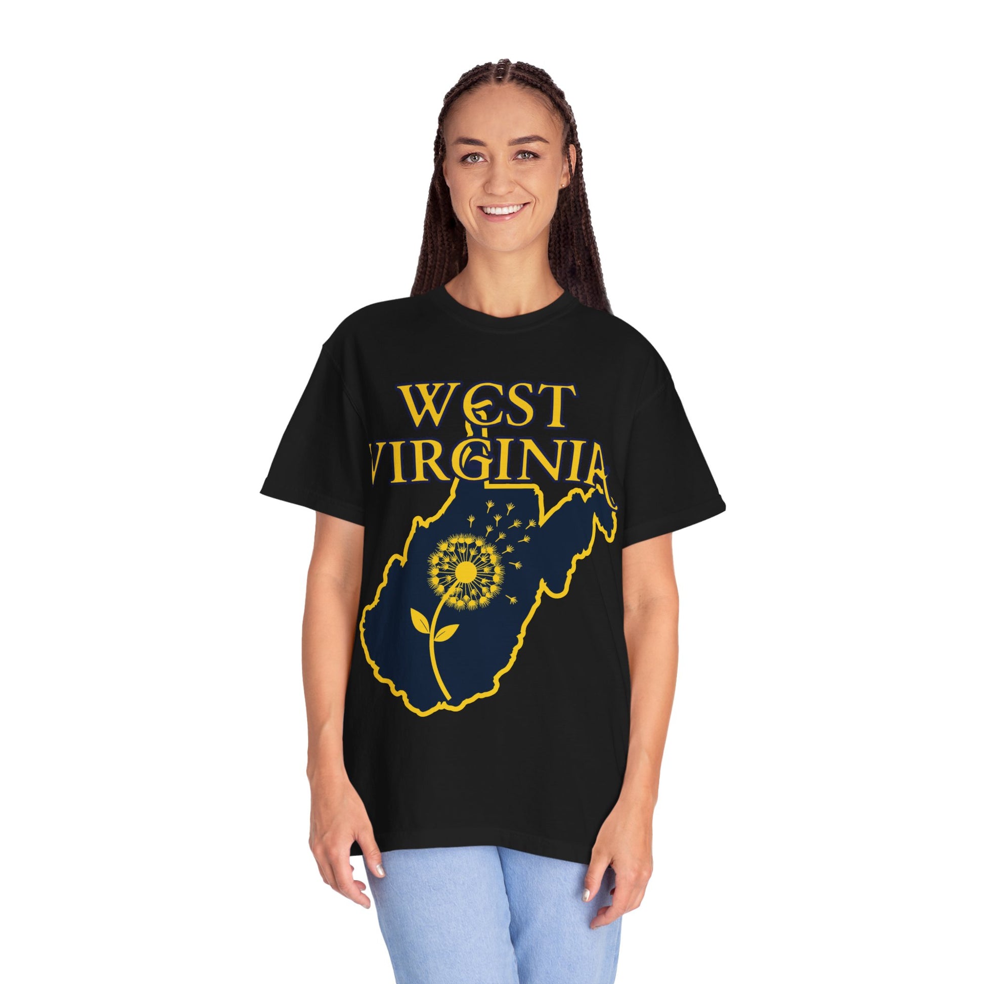 Garment-Dyed T-Shirt | West Virginia Dandelion Design-Nicodemus Studios