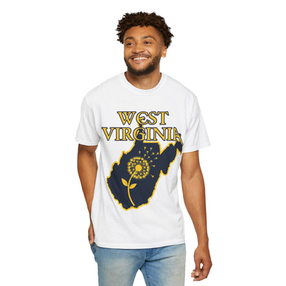 Garment-Dyed T-Shirt | West Virginia Dandelion Design-Nicodemus Studios
