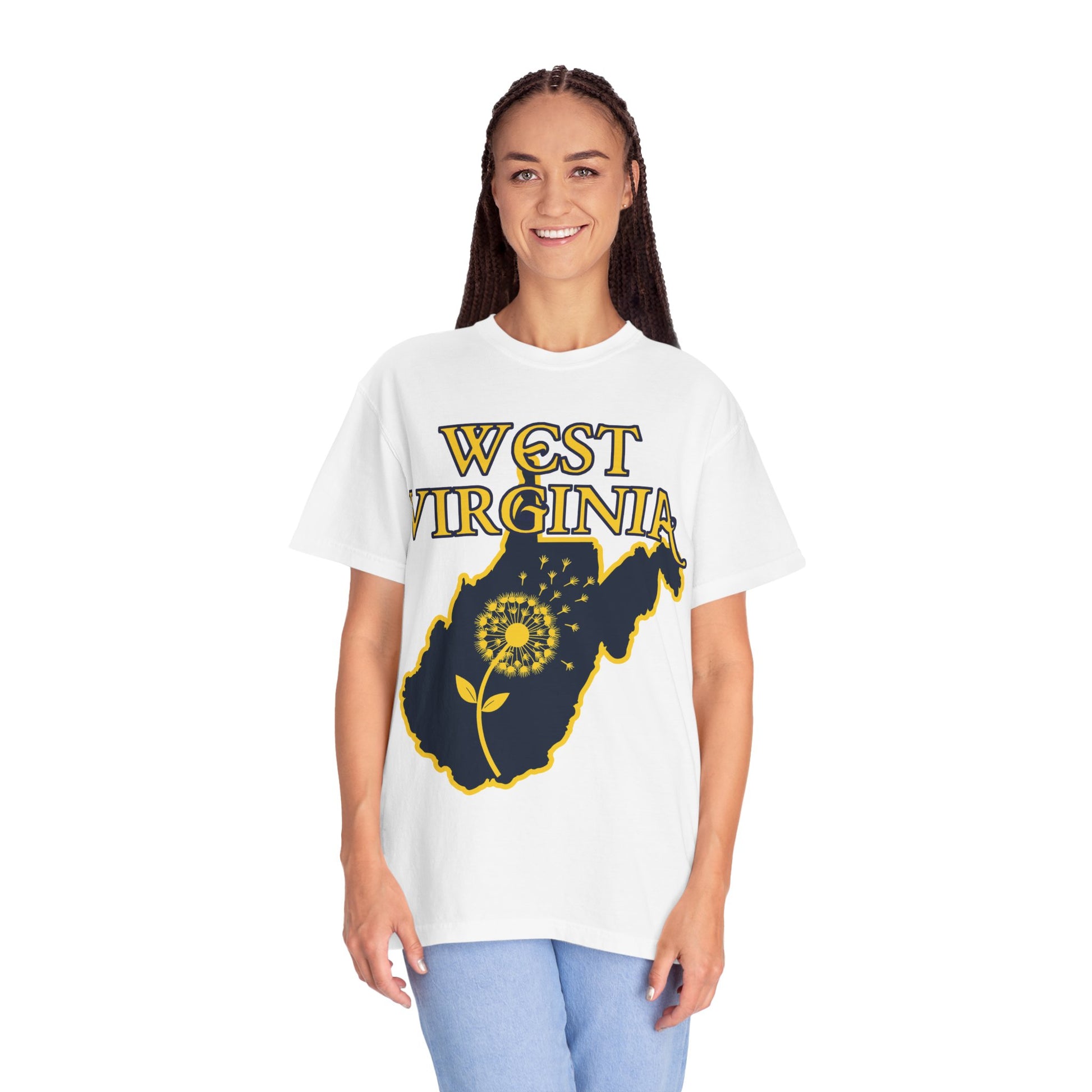 Garment-Dyed T-Shirt | West Virginia Dandelion Design-Nicodemus Studios