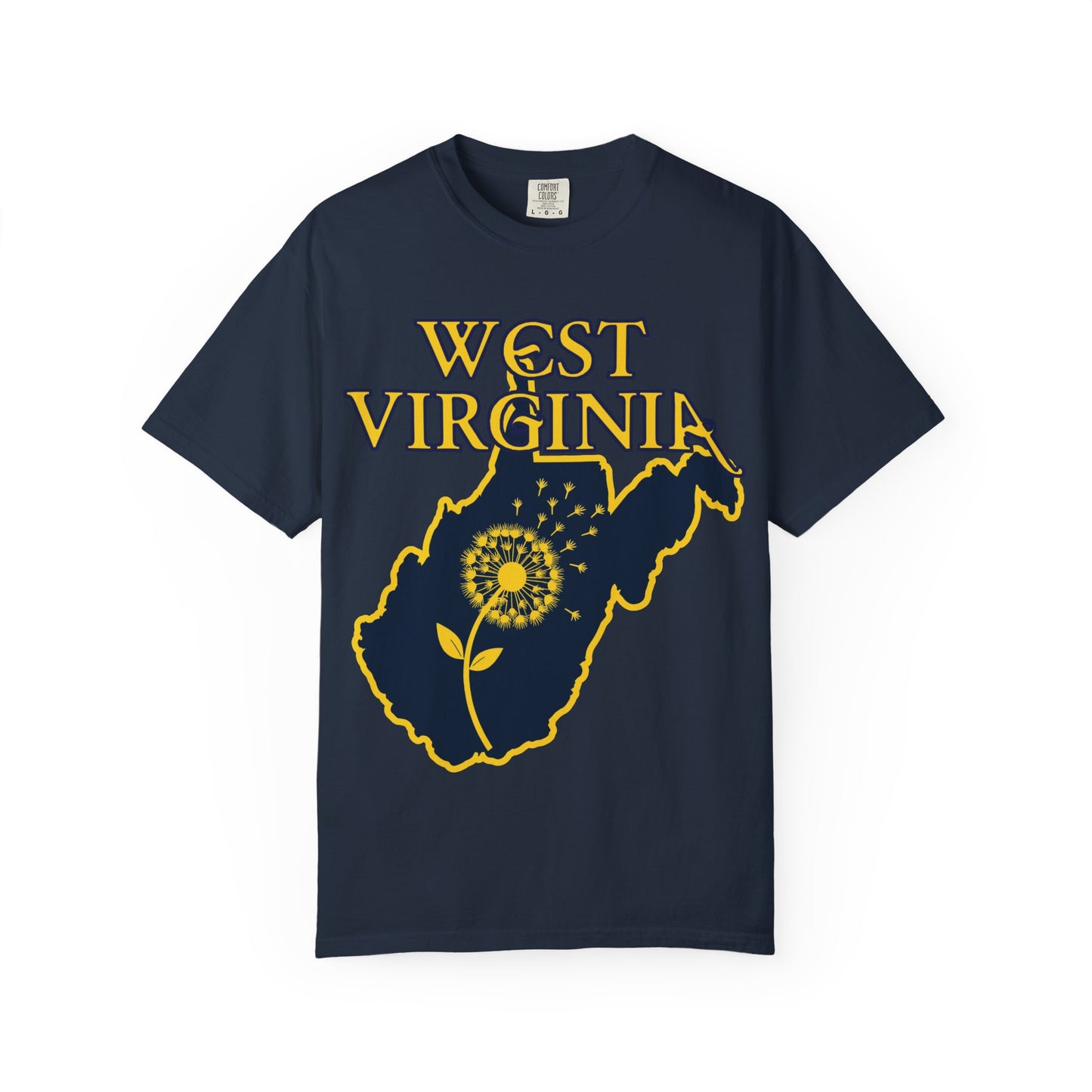 Garment-Dyed T-Shirt | West Virginia Dandelion Design-Nicodemus Studios