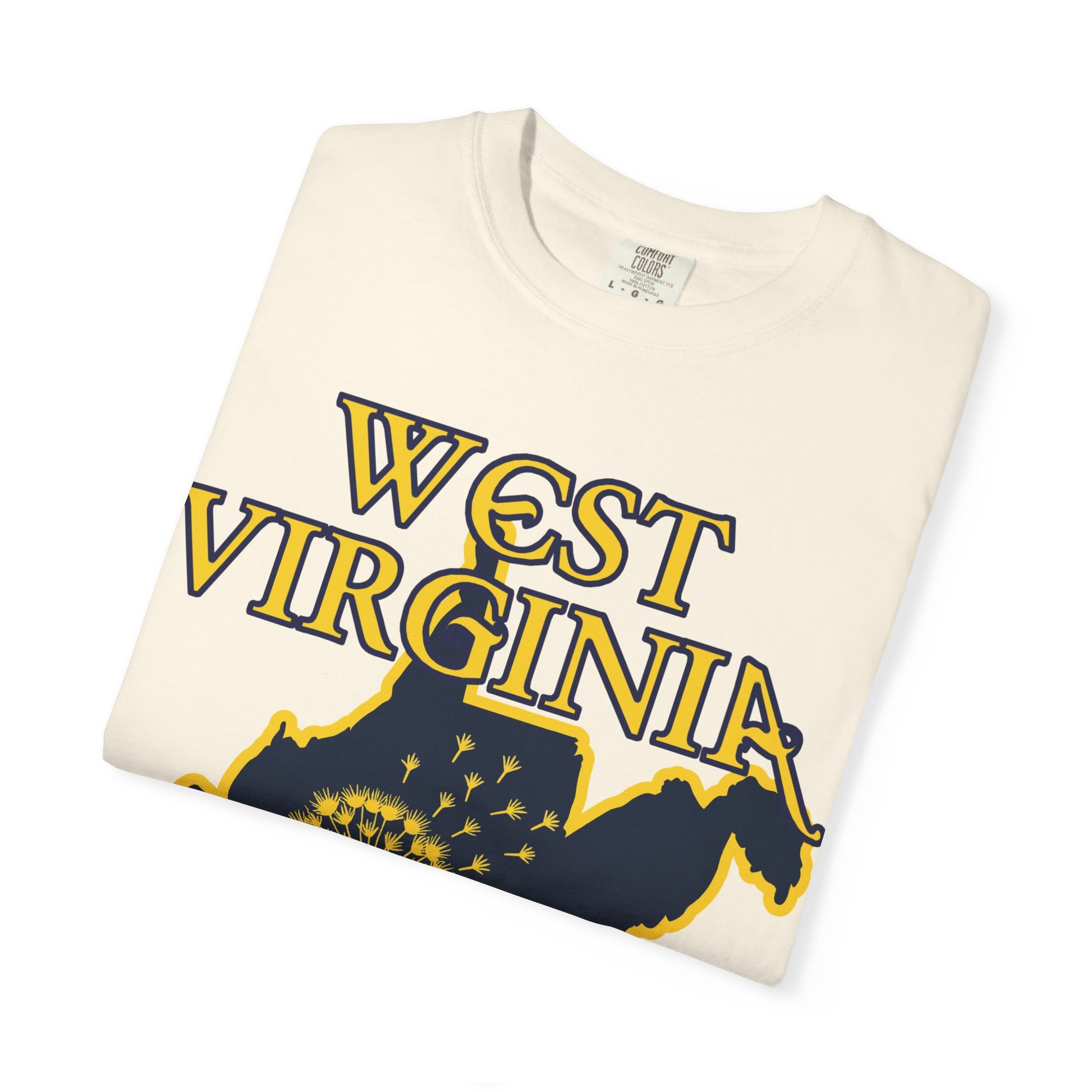 Garment-Dyed T-Shirt | West Virginia Dandelion Design-Nicodemus Studios