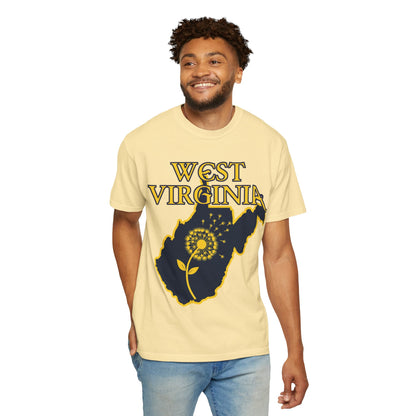 Garment-Dyed T-Shirt | West Virginia Dandelion Design-Nicodemus Studios