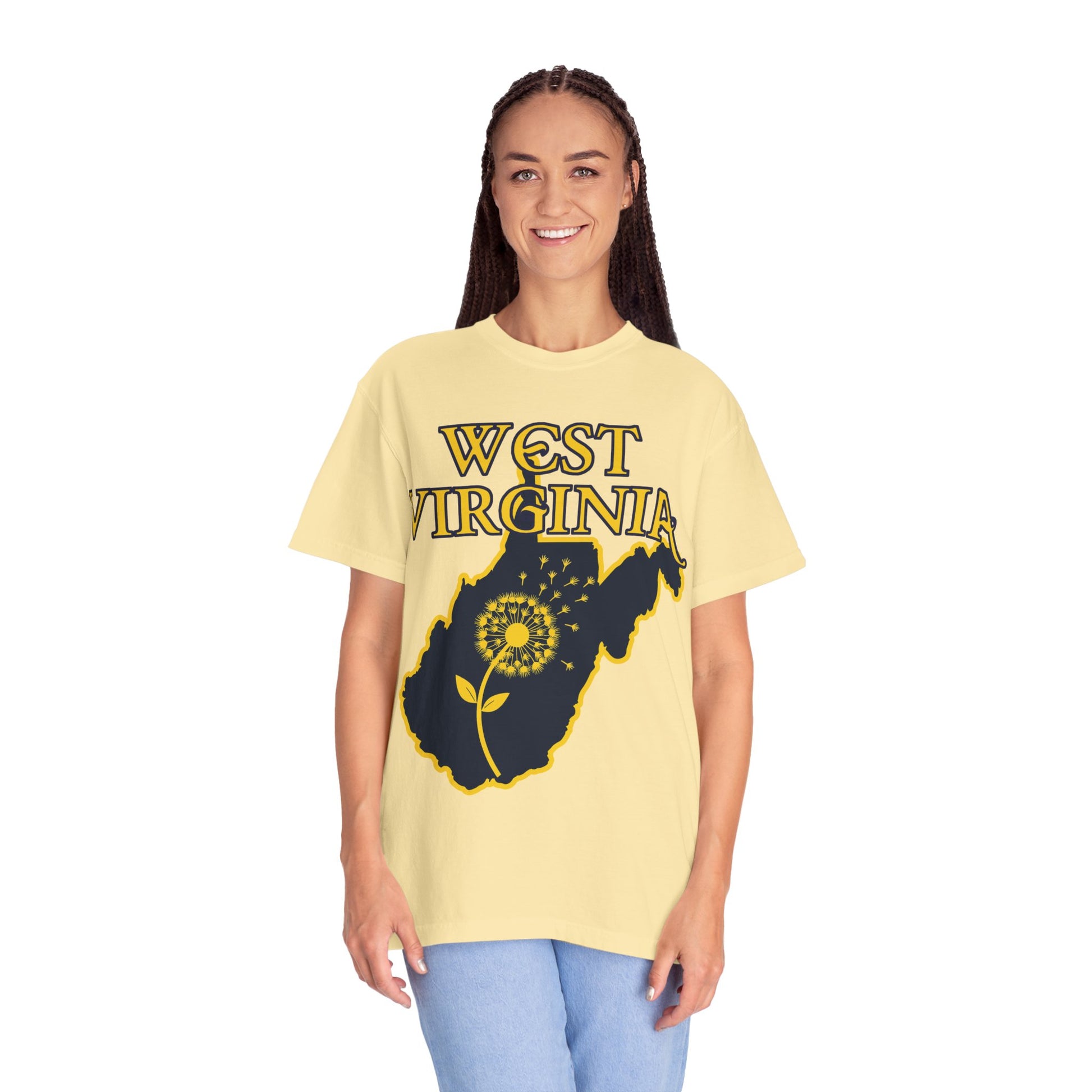 Garment-Dyed T-Shirt | West Virginia Dandelion Design-Nicodemus Studios