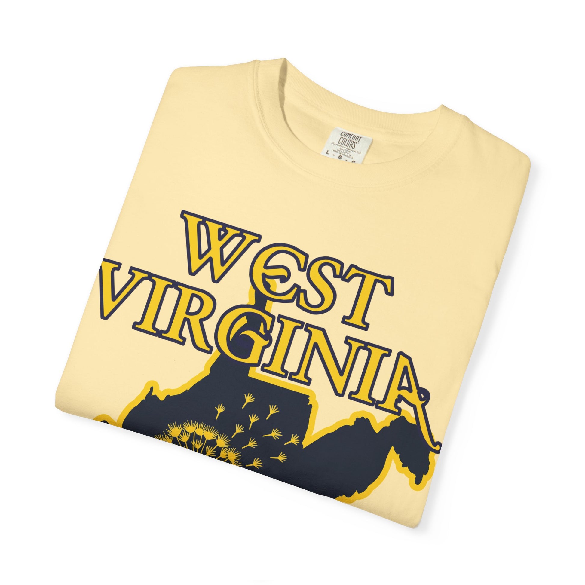 Garment-Dyed T-Shirt | West Virginia Dandelion Design-Nicodemus Studios
