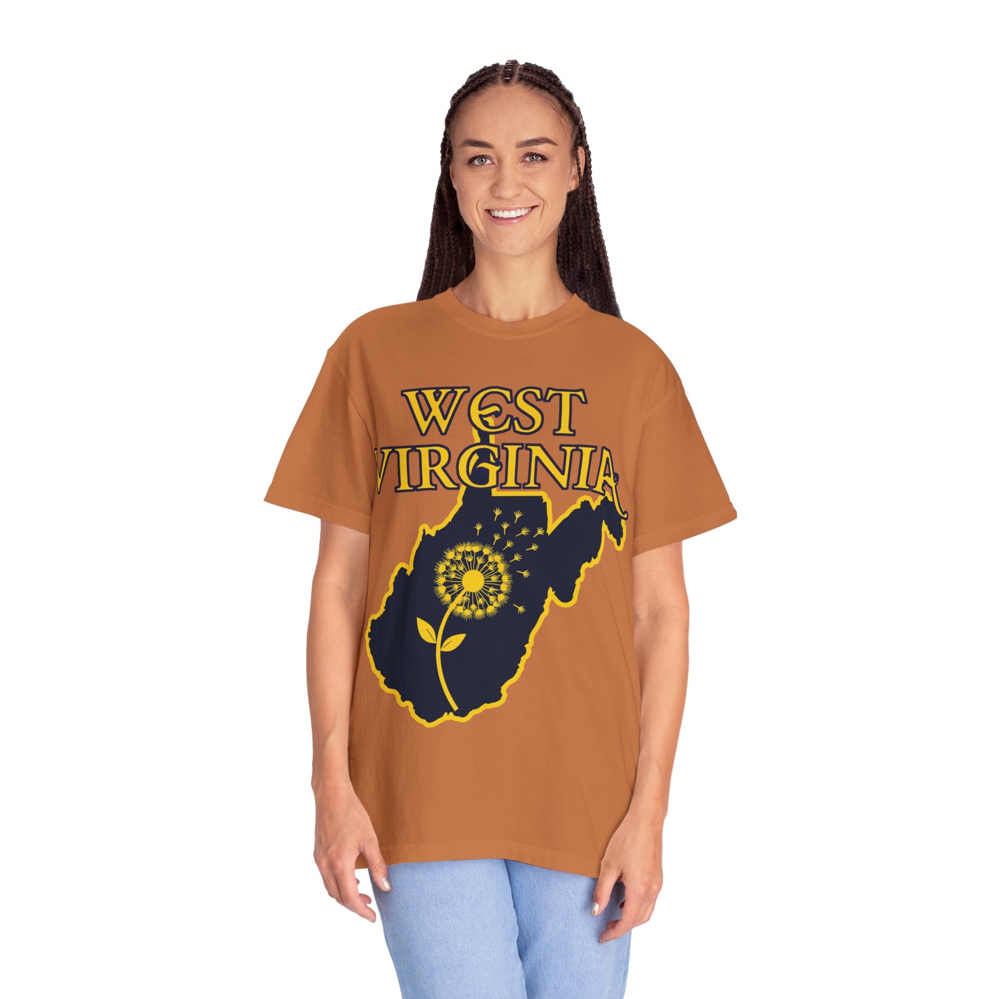 Garment-Dyed T-Shirt | West Virginia Dandelion Design-Nicodemus Studios