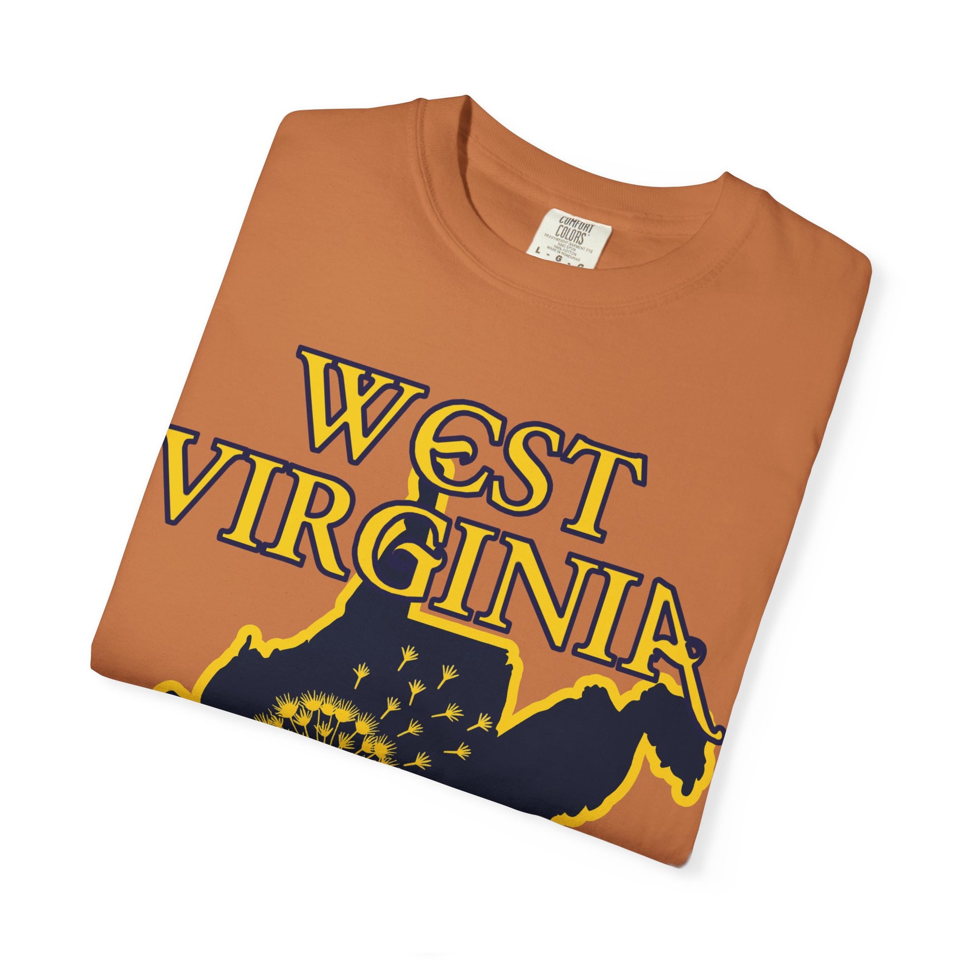 Garment-Dyed T-Shirt | West Virginia Dandelion Design-Nicodemus Studios