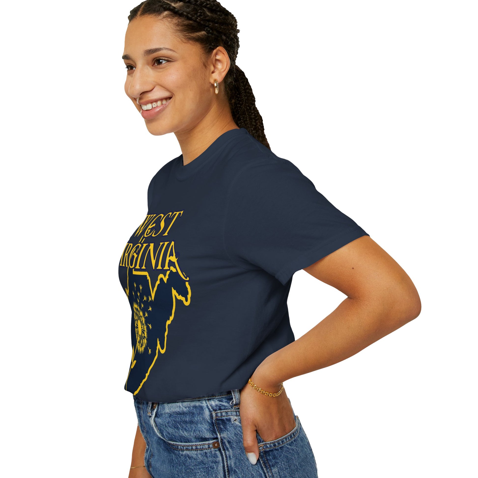 Garment-Dyed T-Shirt | West Virginia Dandelion Design-Nicodemus Studios