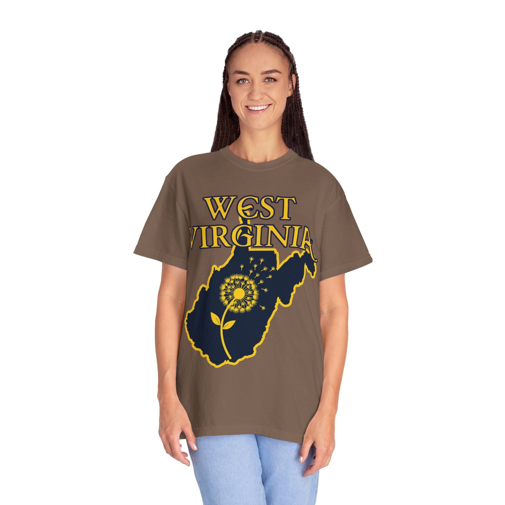 Garment-Dyed T-Shirt | West Virginia Dandelion Design-Nicodemus Studios