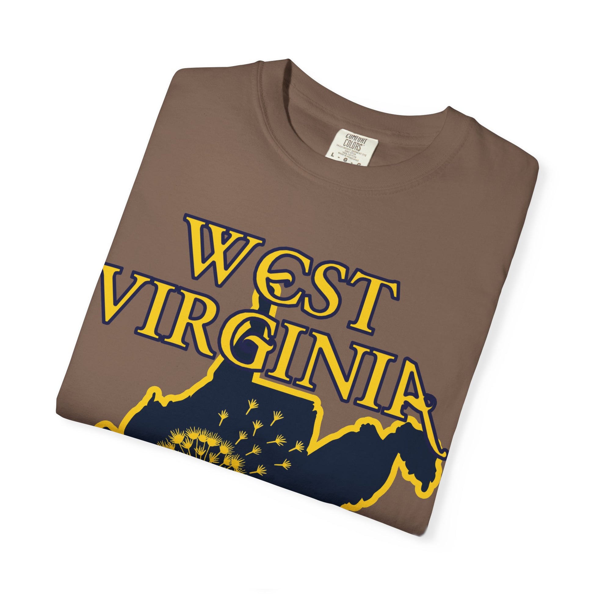 Garment-Dyed T-Shirt | West Virginia Dandelion Design-Nicodemus Studios