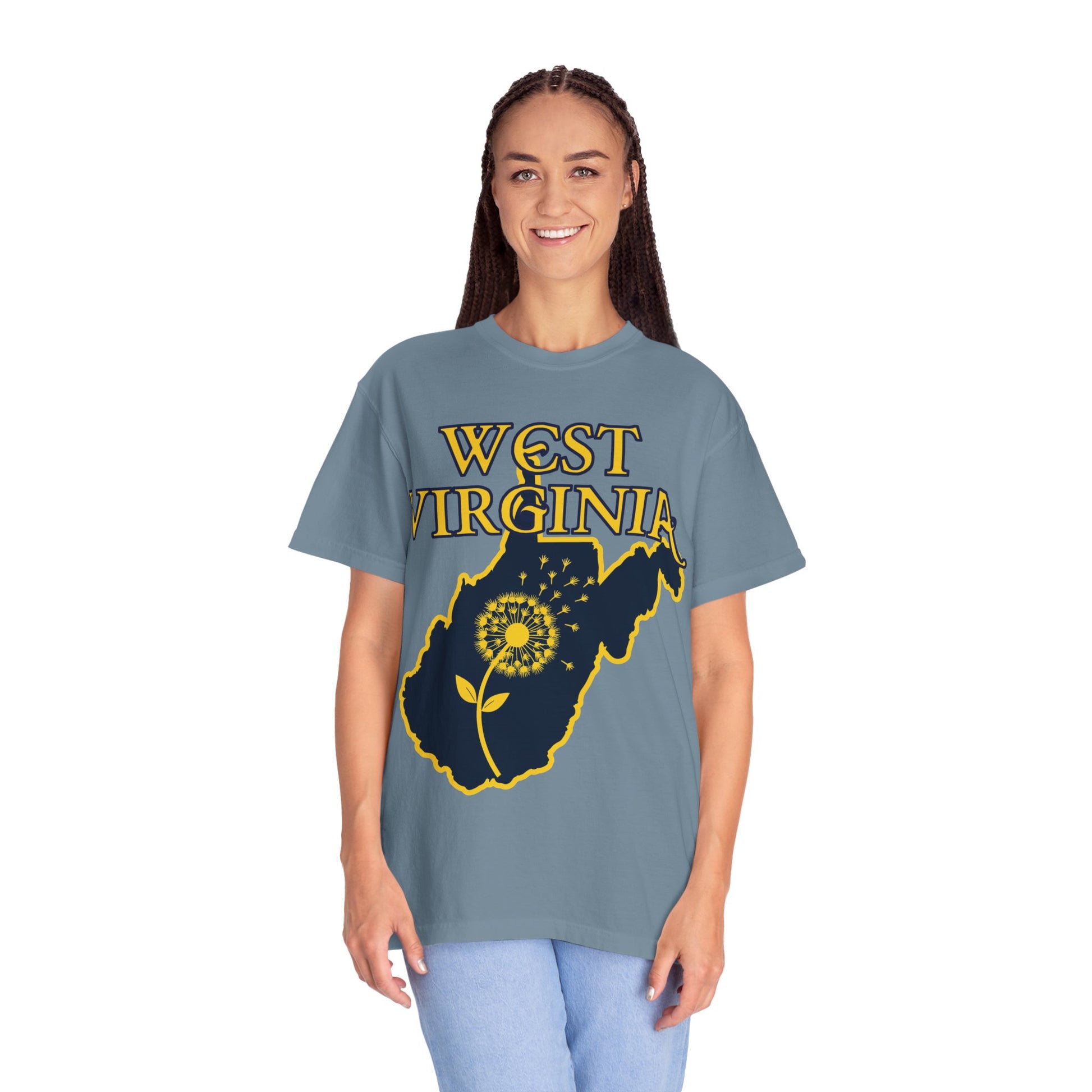 Garment-Dyed T-Shirt | West Virginia Dandelion Design-Nicodemus Studios