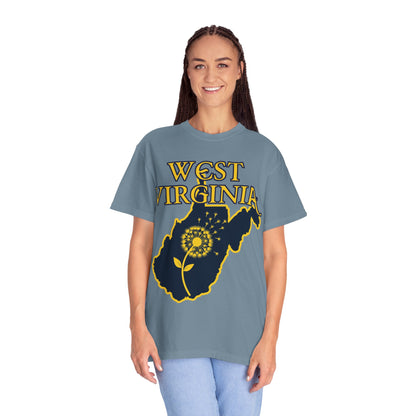Garment-Dyed T-Shirt | West Virginia Dandelion Design-Nicodemus Studios