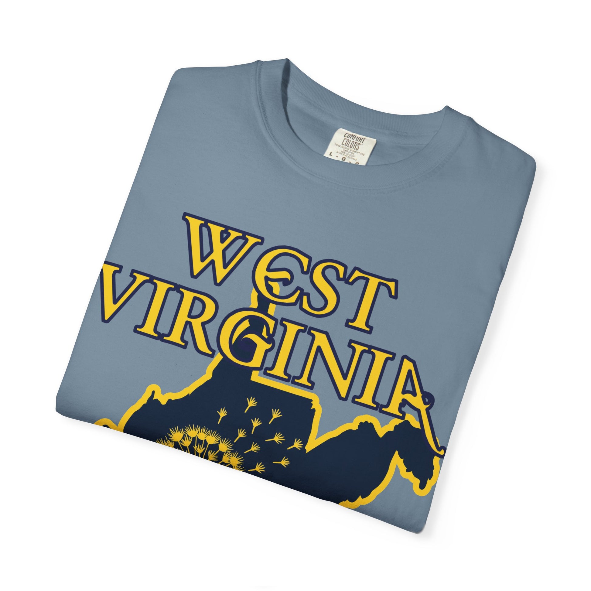 Garment-Dyed T-Shirt | West Virginia Dandelion Design-Nicodemus Studios