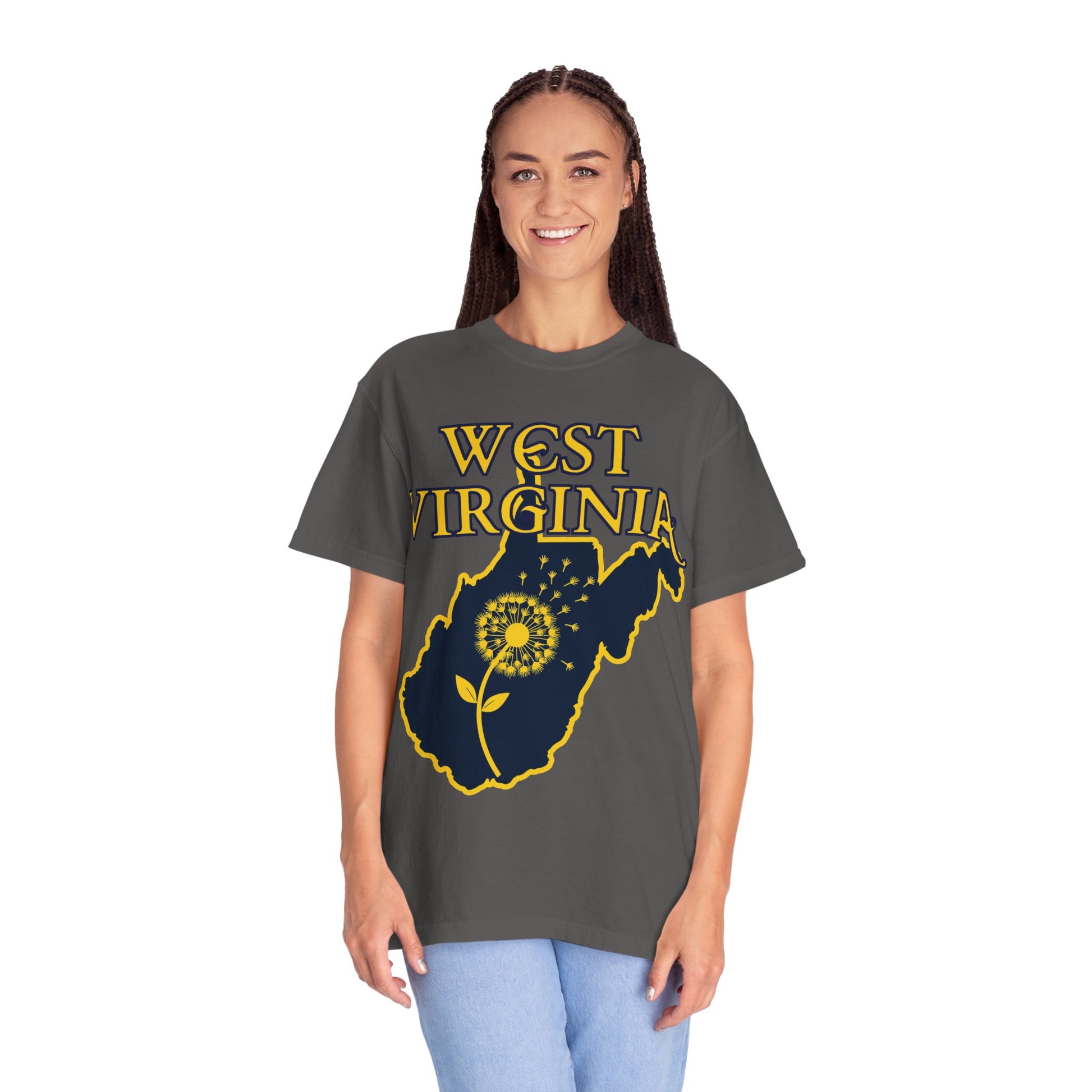 Garment-Dyed T-Shirt | West Virginia Dandelion Design-Nicodemus Studios