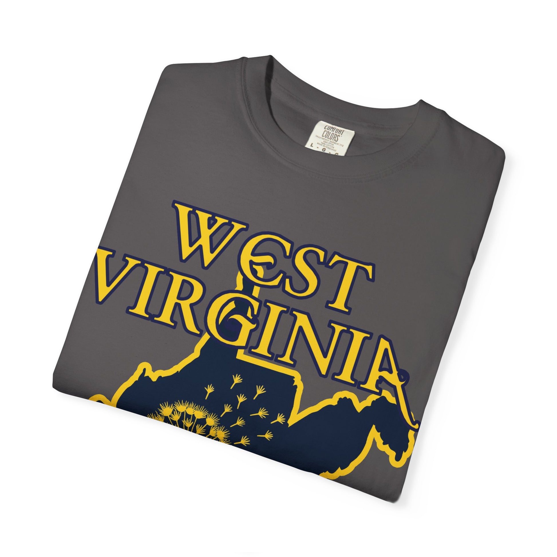 Garment-Dyed T-Shirt | West Virginia Dandelion Design-Nicodemus Studios