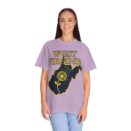 Garment-Dyed T-Shirt | West Virginia Dandelion Design-Nicodemus Studios