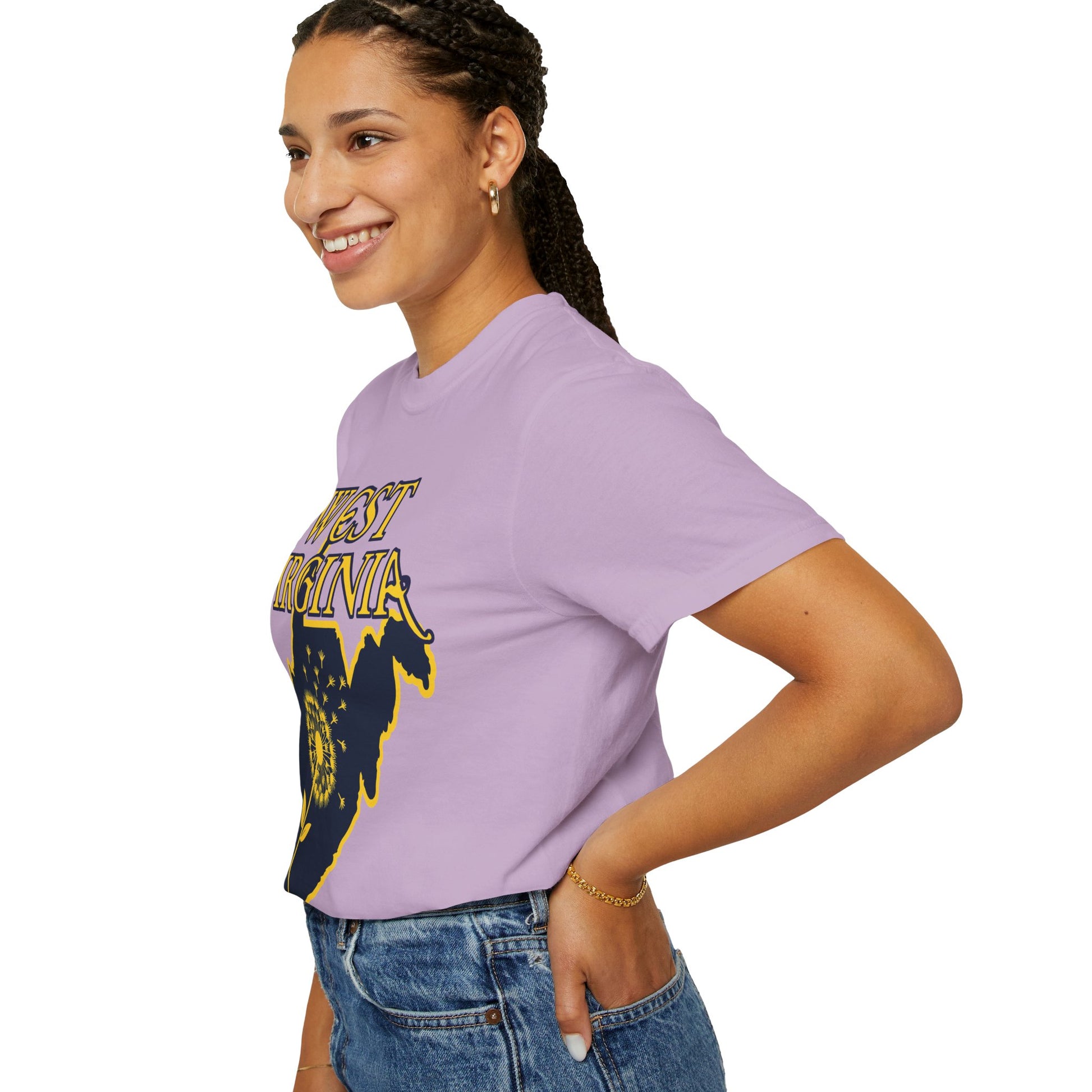 Garment-Dyed T-Shirt | West Virginia Dandelion Design-Nicodemus Studios