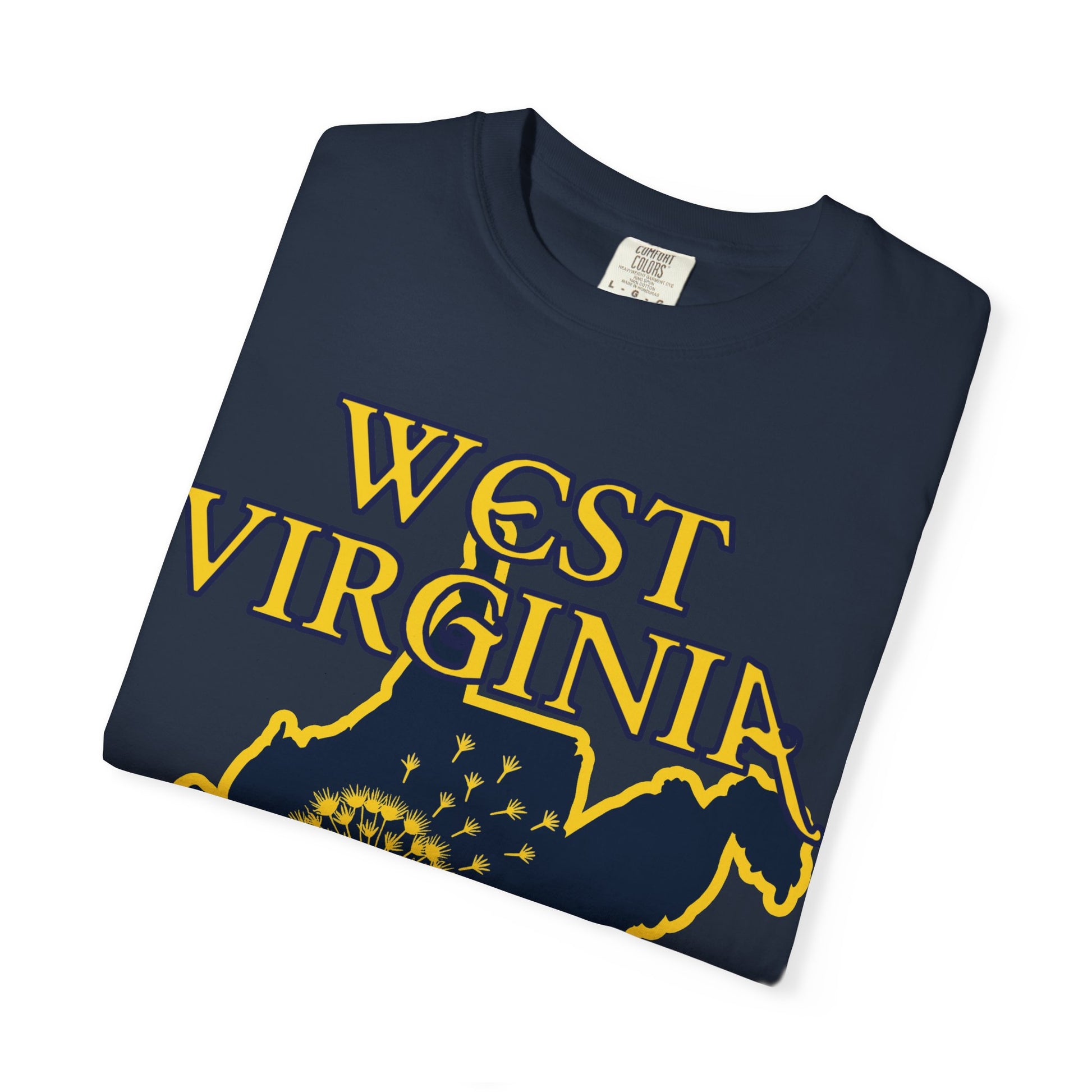 Garment-Dyed T-Shirt | West Virginia Dandelion Design-Nicodemus Studios