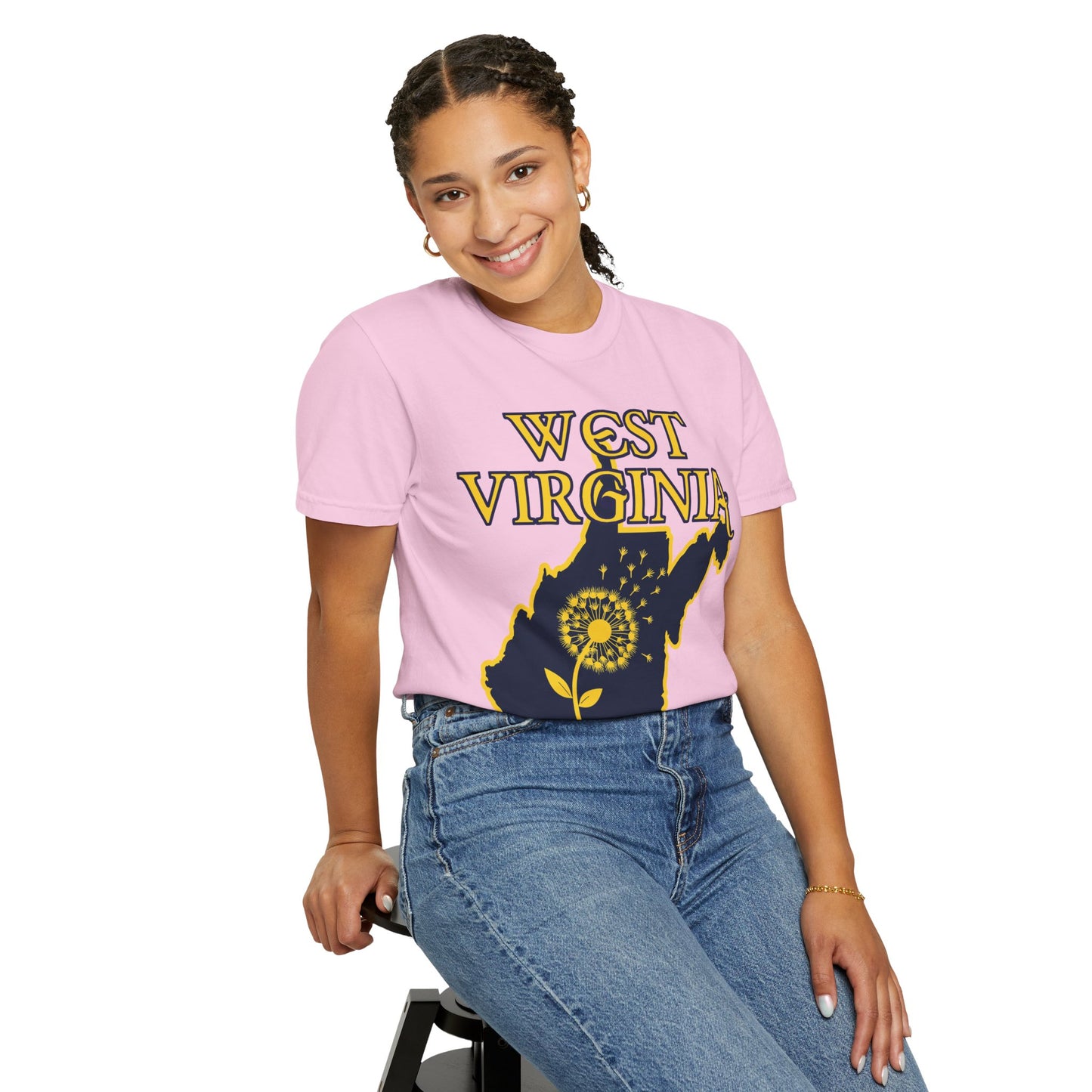 Garment-Dyed T-Shirt | West Virginia Dandelion Design-Nicodemus Studios