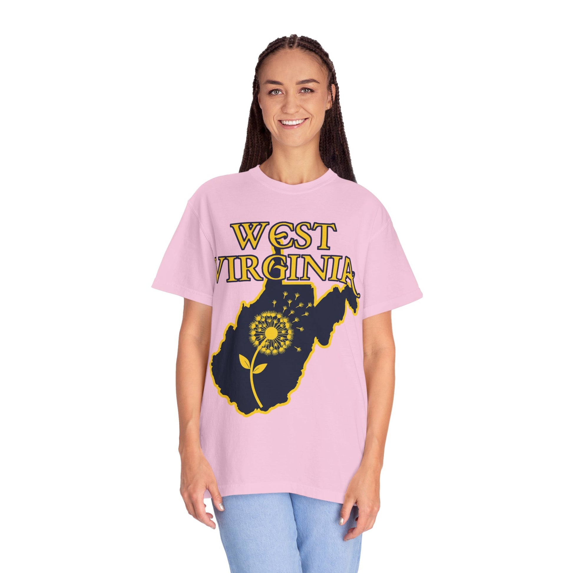 Garment-Dyed T-Shirt | West Virginia Dandelion Design-Nicodemus Studios