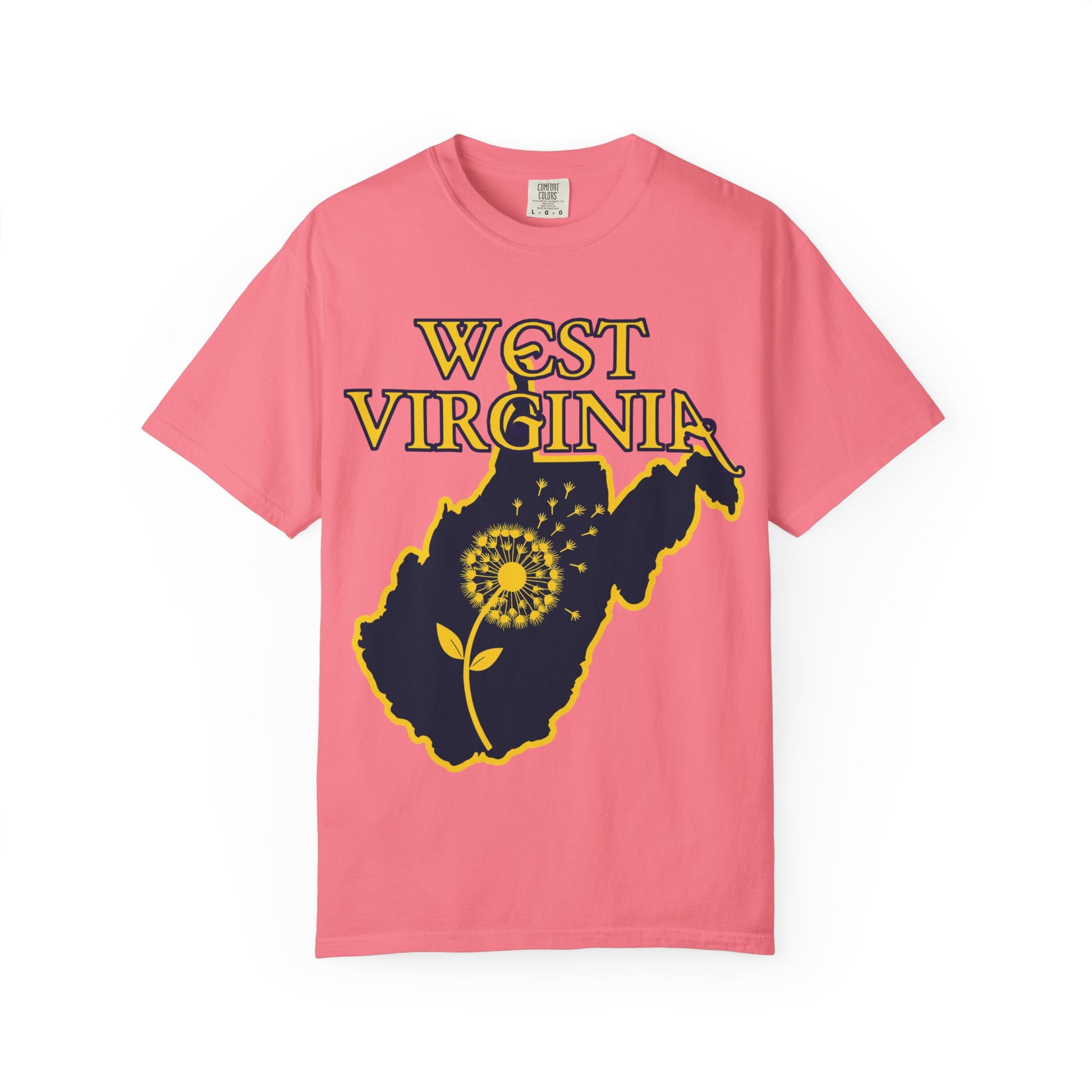 Garment-Dyed T-Shirt | West Virginia Dandelion Design-Nicodemus Studios