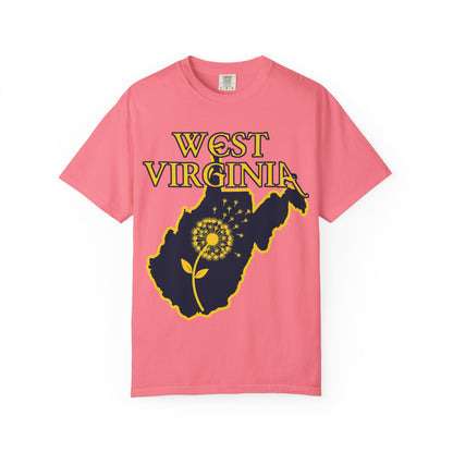 Garment-Dyed T-Shirt | West Virginia Dandelion Design-Nicodemus Studios